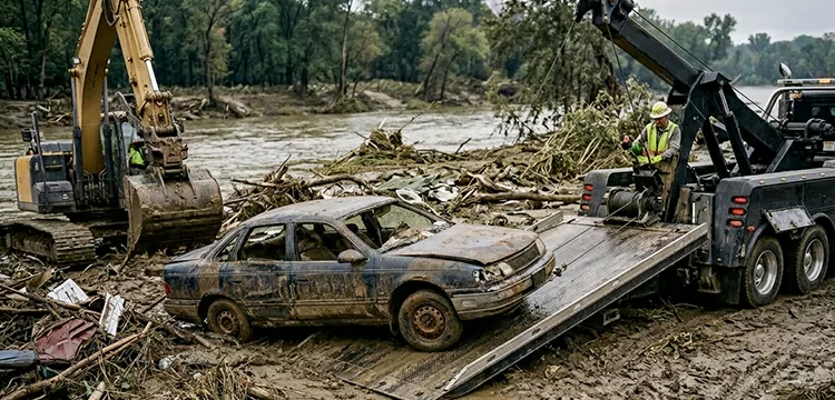 Same Day Flood Damaged Car Pick Up in Philadelphia 