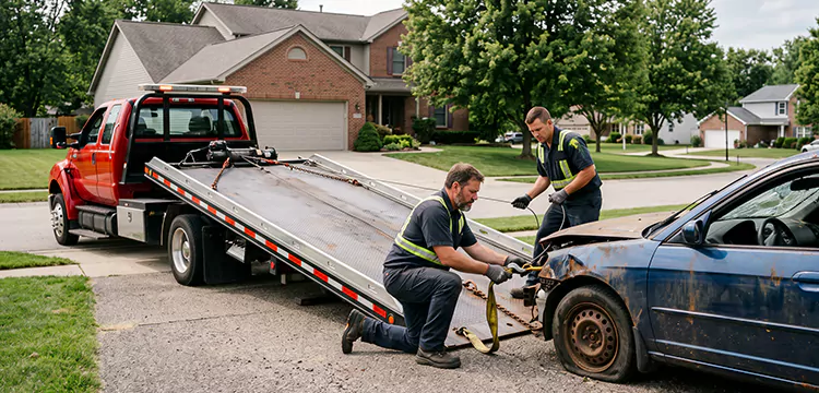 Wrecked Car Towing in Philadelphia