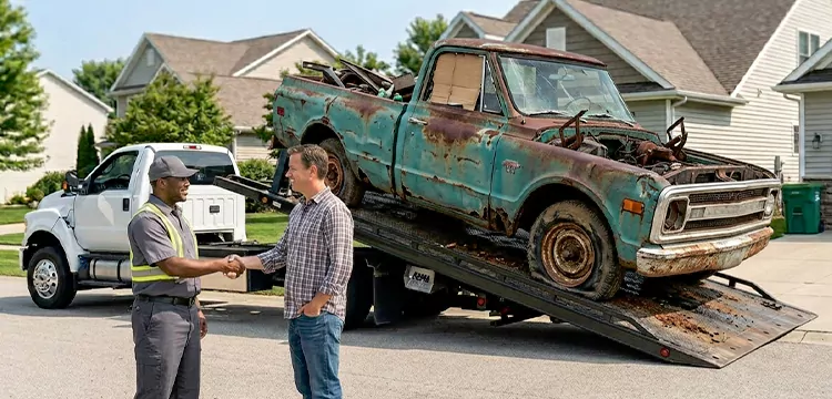 Non-Running Junk Truck Removal in Philadelphia