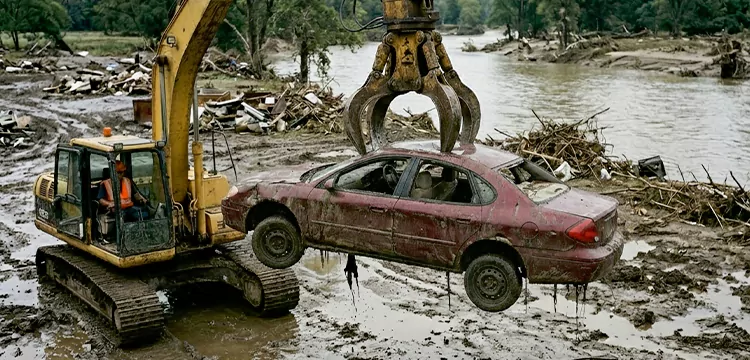 Flood Damaged Junk Car Pick Up for Cash in Philadelphia